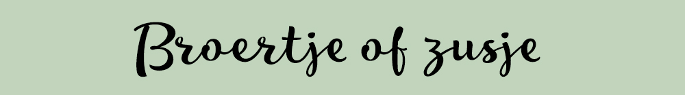 Geboortekaartjes Broertje of Zusje