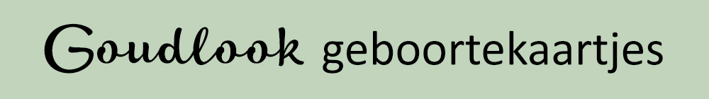 Geboortekaartjes Goudlook