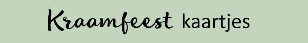Kaartjes kraamfeest