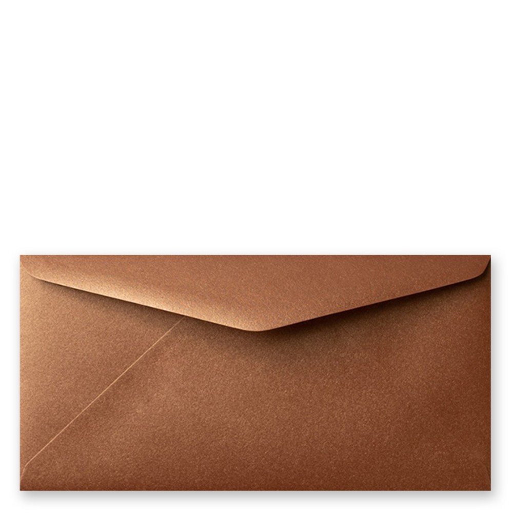 Envelop metallic bronze 11x22 cm (op bestelling)