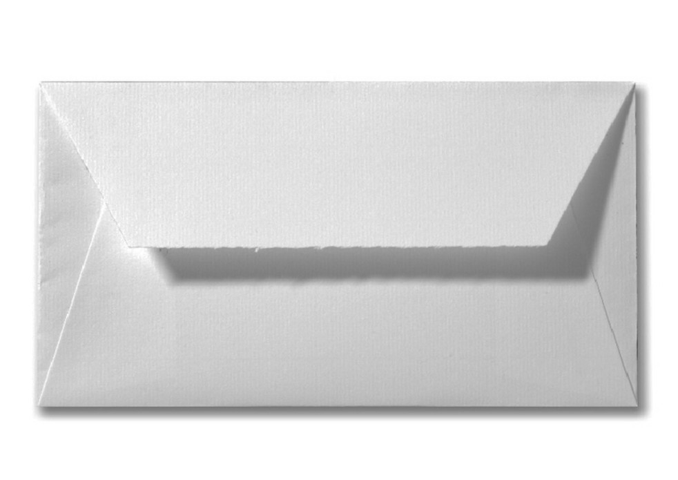 Envelop wit Oud Hollands 11x22 cm (op bestelling)