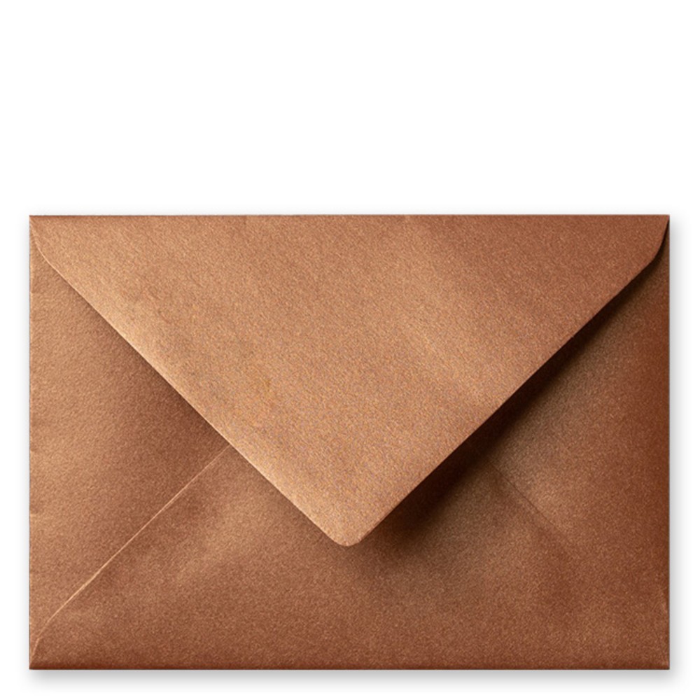 Envelop metallic bronze 12x18 cm (op bestelling)