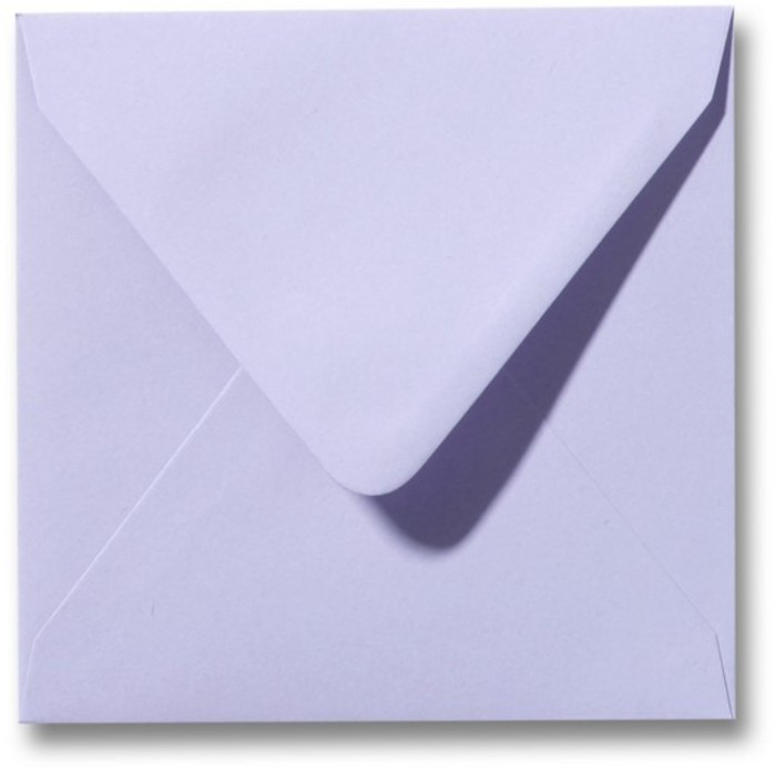Envelop lavendel 14x14 cm (op bestelling)