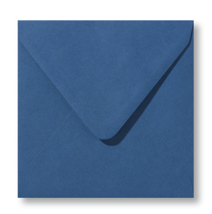 Envelop nachtblauw 14x14 cm (op bestelling)