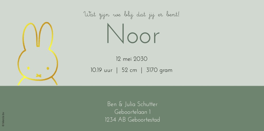 kaart achterzijde