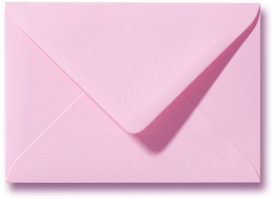 Envelop donkerroze 12x18 cm (op bestelling)