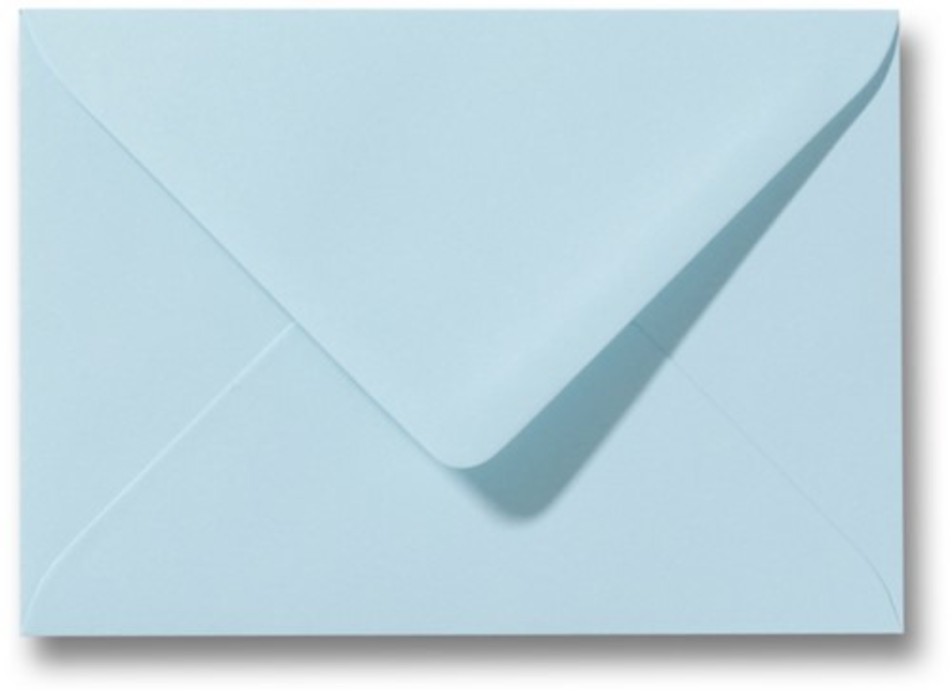 Envelop laguneblauw 12x18 cm (op bestelling)