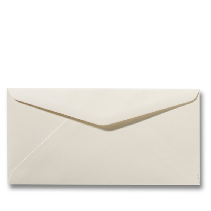 Envelop offwhite langwerpig 11x22 cm voor