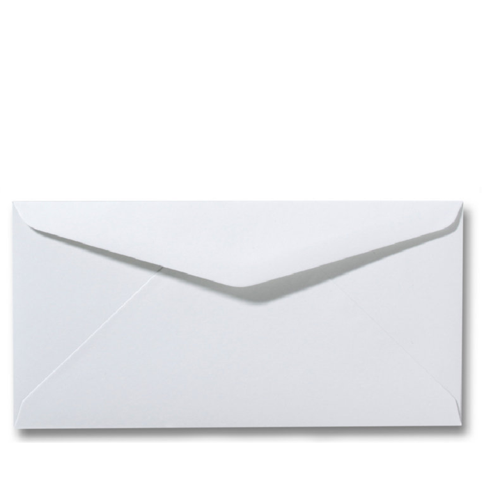 Envelop wit langwerpig 11x22 cm voor