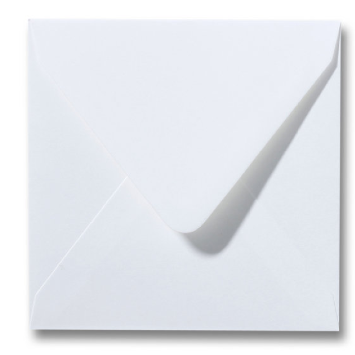 Envelop wit vierkant 14x14 cm voor