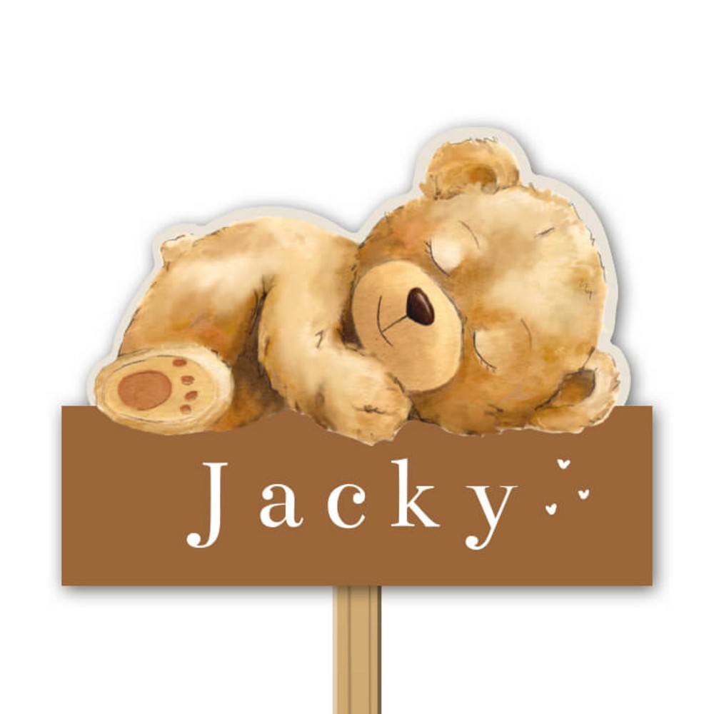 Tuinbord neutraal teddybeer beige Jacky