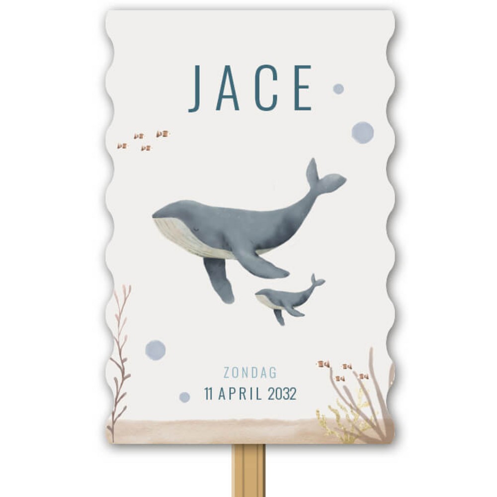 Tuinbord oceaandieren walvissen Jace