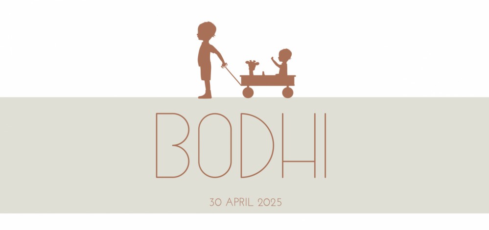 Geboortekaartje Silhouetten Bodhi