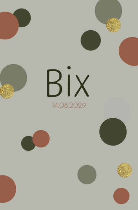 Geboortekaartje Confetti Bix