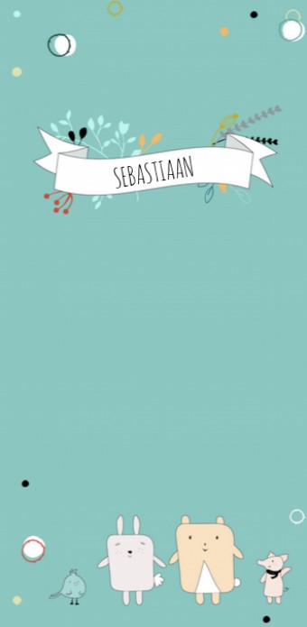 Geboortekaartje Dieren Sebastiaan