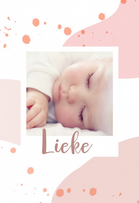 Geboortekaartje Foto Lieke