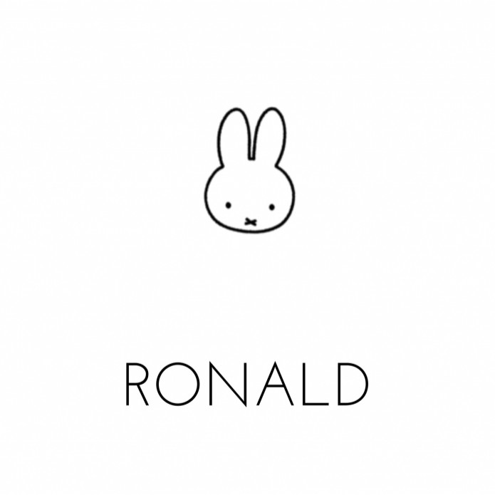 Geboortekaartje nijntje minimalistisch Ronald