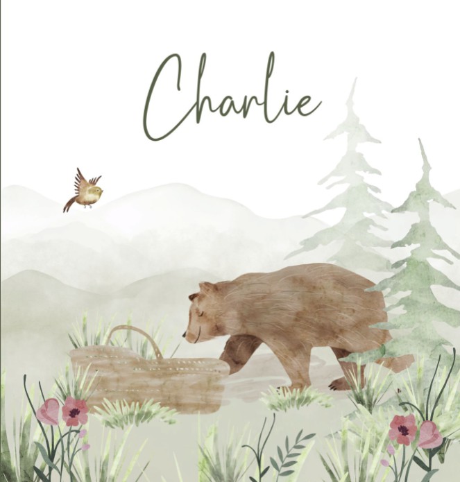 Geboortekaartje unisex bosdieren Charlie
