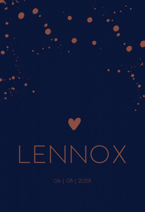 Geboortekaartje Lennox