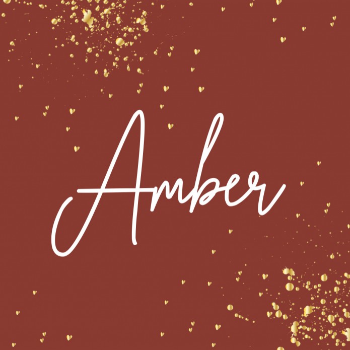 Geboortekaartje minimalistisch goud spetters Amber
