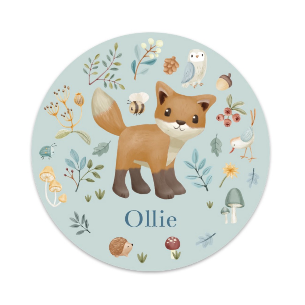 Geboortekaartje jongen Little Dutch vos in bosthema Ollie