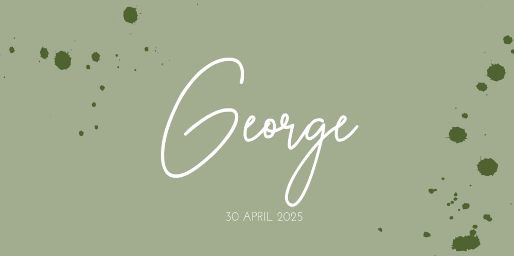 Geboortekaartje Minimalistisch George