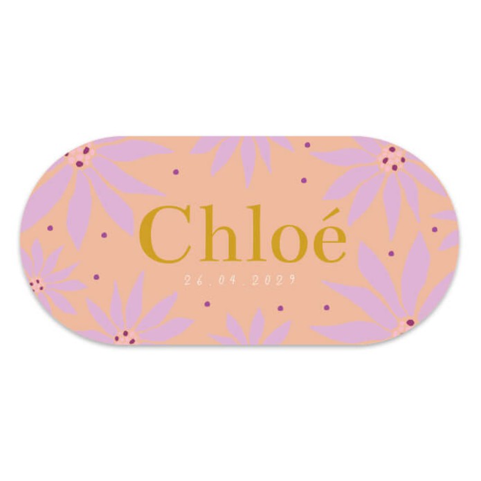 Geboortekaartje meisje ovaal Chloé