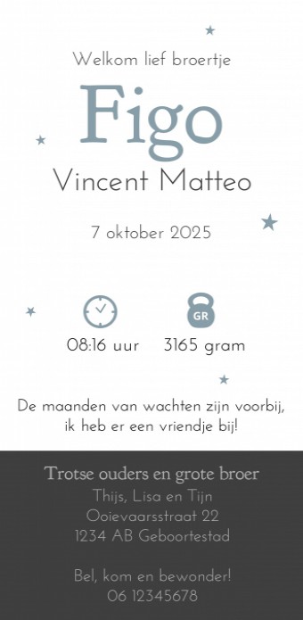 kaart achterzijde