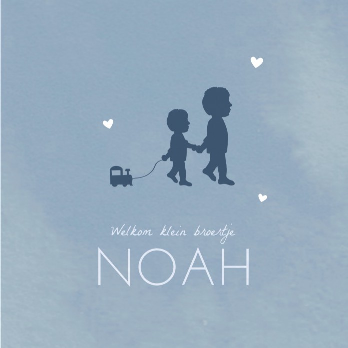 Geboortekaartje Silhouette Noah