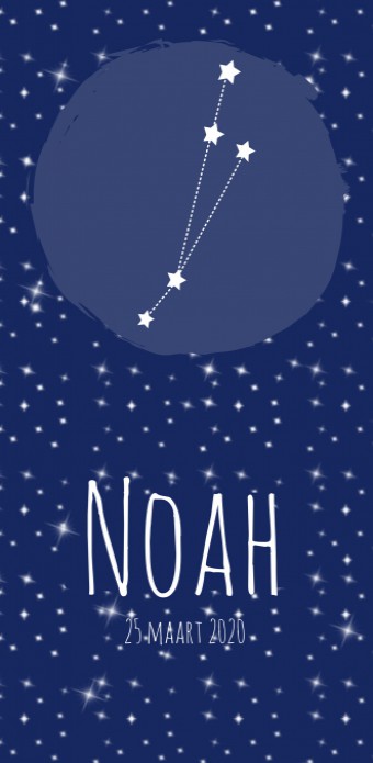 Geboortekaartje sterrenbeeld ram Noah