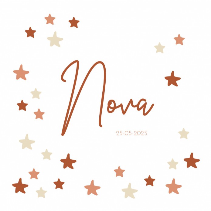 Geboortekaartje Sterretjes Nova