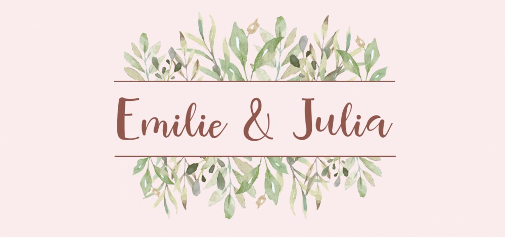 Geboortekaartje Takjes Emilie & Julia