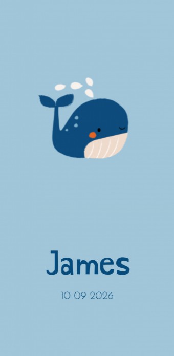 Geboortekaartje walvis James