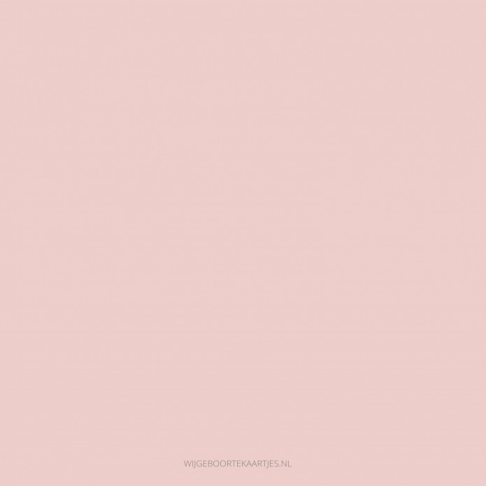 Geboortekaartje meisje roze aquarel met foto Anniek