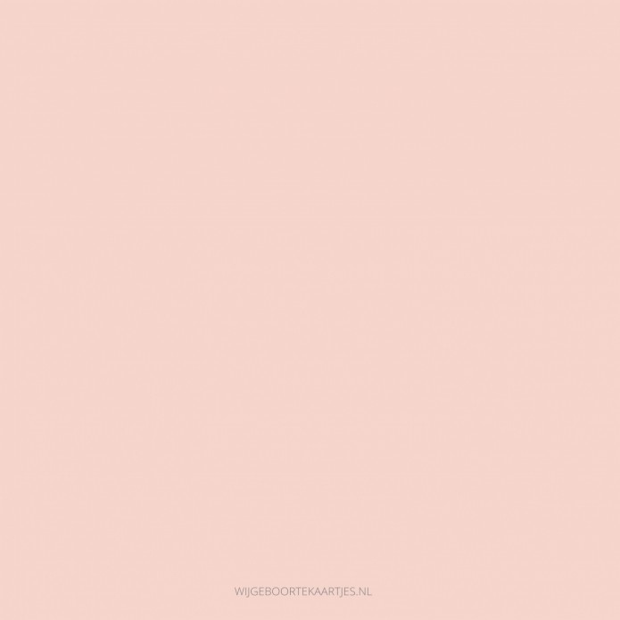 Geboortekaartje meisje roze botanical Josje - rosegoudfolie optioneel