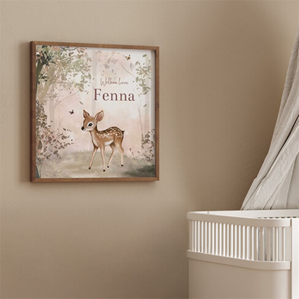 Poster bosdieren hert Fenna