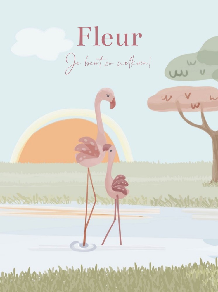 Little Dutch poster Fleur voor babykamer