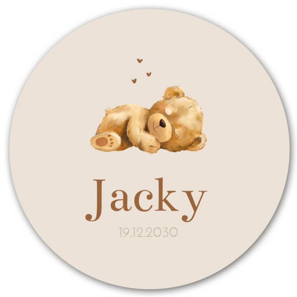 Raamsticker teddybeer Jacky