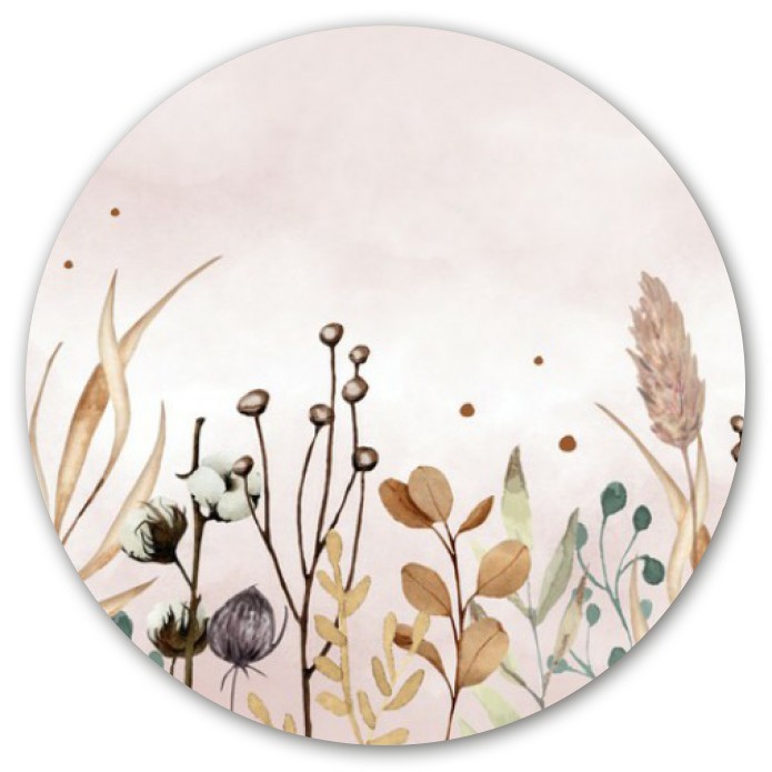 Sluitsticker-droogbloemen-bloemen-roze-watercolour-watercolor-aquarel