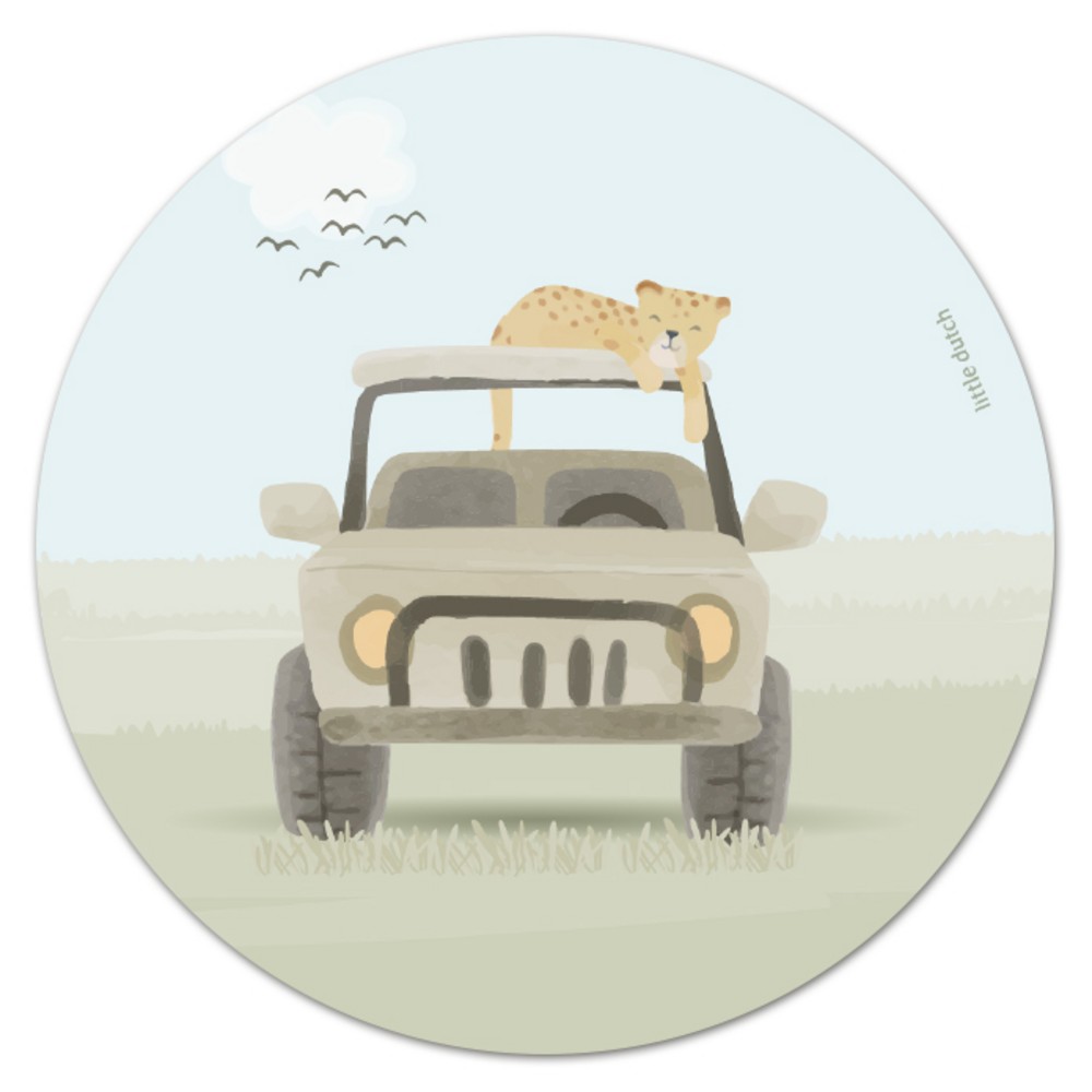 Sluitsticker Little Dutch safari jeep