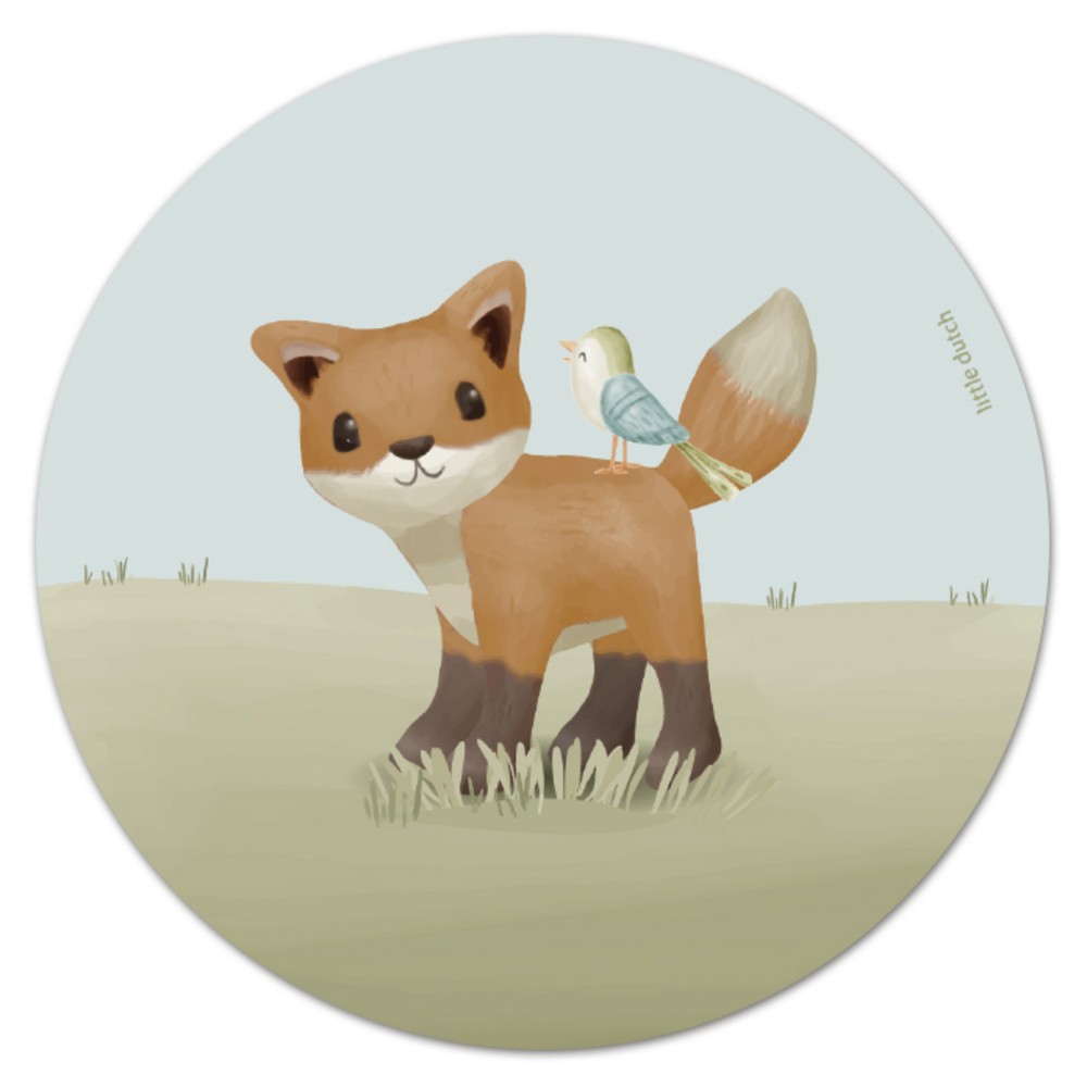 Sluitsticker Little Dutch nieuwsgierig vosje
