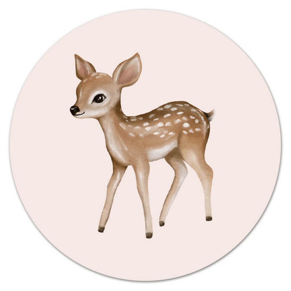 Sluitsticker met bosdier hertje