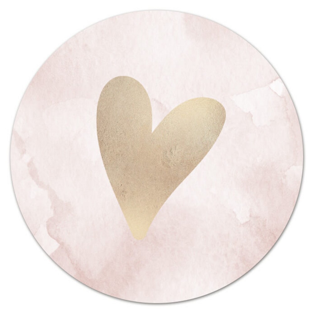 Sluitsticker meisje watercolor roze Elena