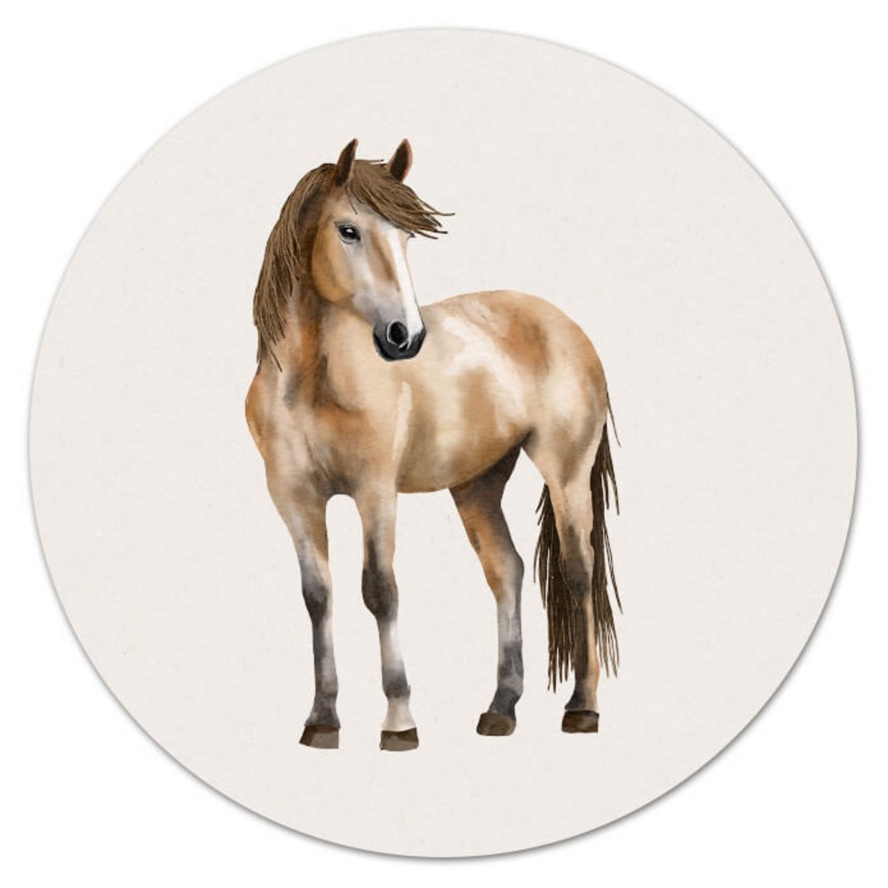 Sluitsticker boerderij paard