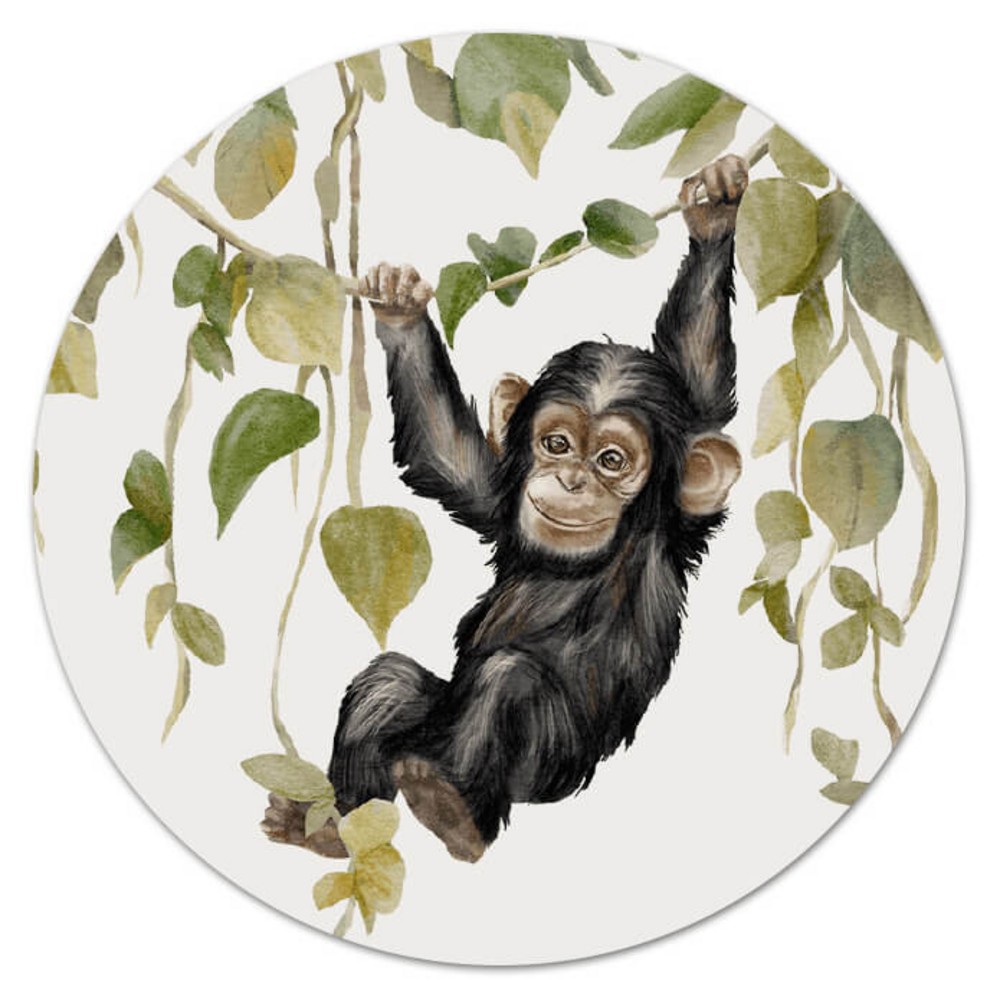 Sluitsticker jungledier aapje