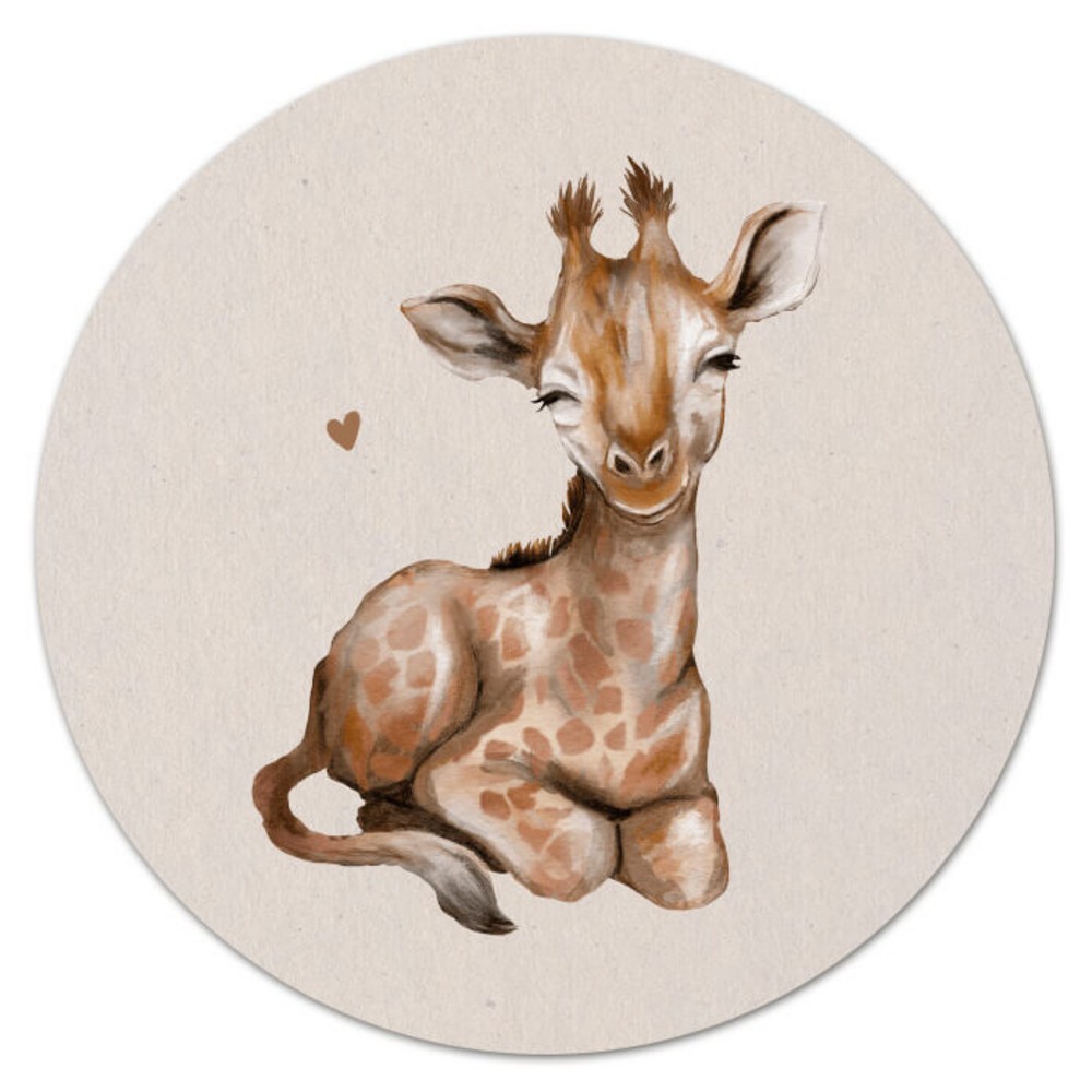 Sluitsticker met babygiraf