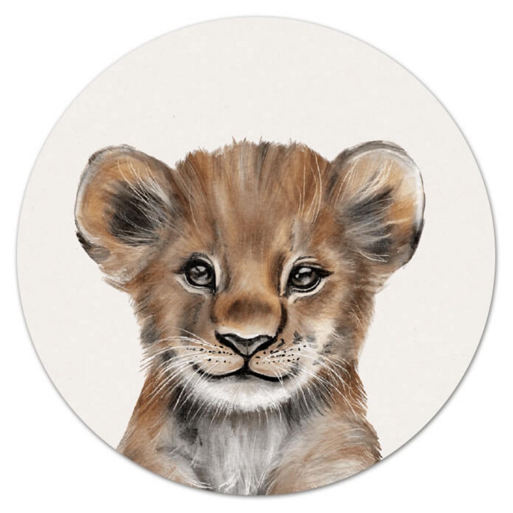 Sluitsticker jungledier leeuwtje