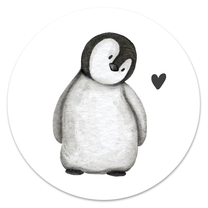 Sluitsticker pinguin