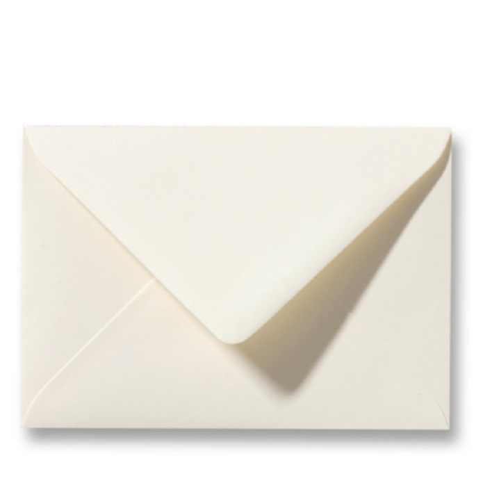 Envelop offwhite 12x18,5 cm voor