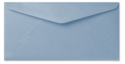 Envelop metallic ice blue 11x22 cm (op bestelling) voor